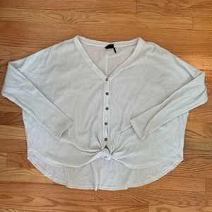 URBAN OUTFITTERS Button Down White Sweater